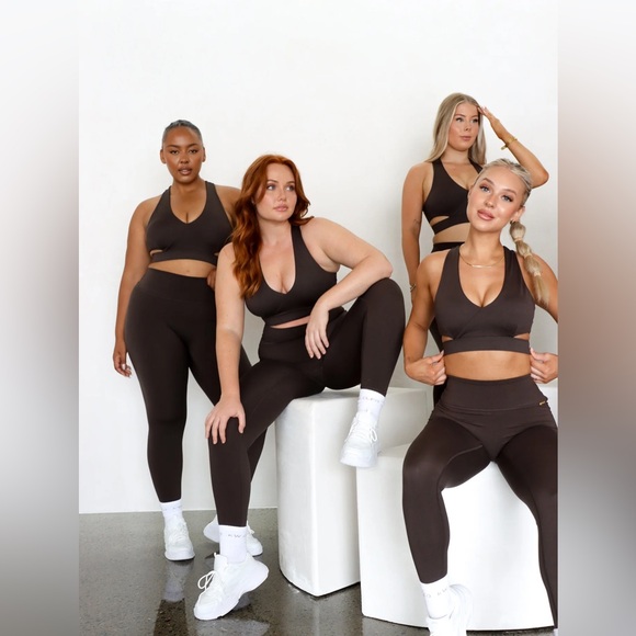 Cleo Harper Pants - KW x Cleo Harper Brown Form Leggings